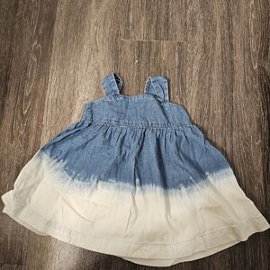 Baby GAP Chambray Dress, Light Blue And White Ombre